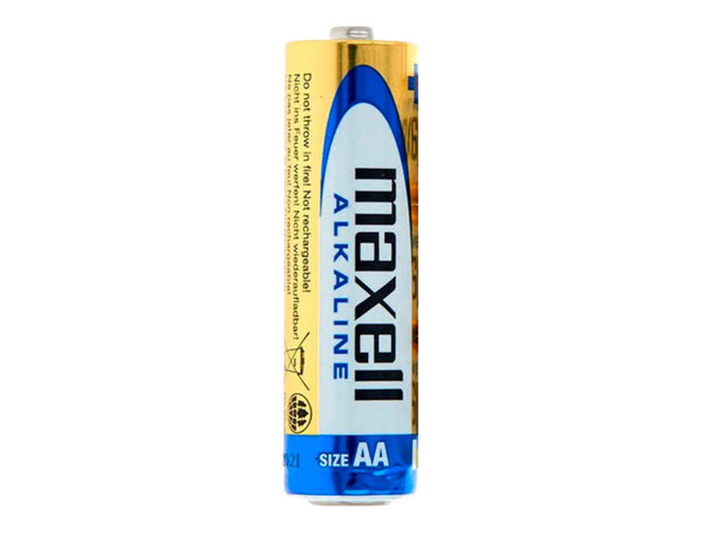 PILA MAXELL ALCALINA 1.5 V TIPO AA LR06 BLISTER DE 4 UNIDADES