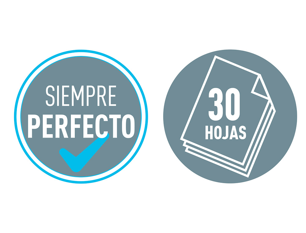 GRAPADORA PETRUS 635 WOW BLANCA METALIZADA CAPACIDAD 30 HOJAS