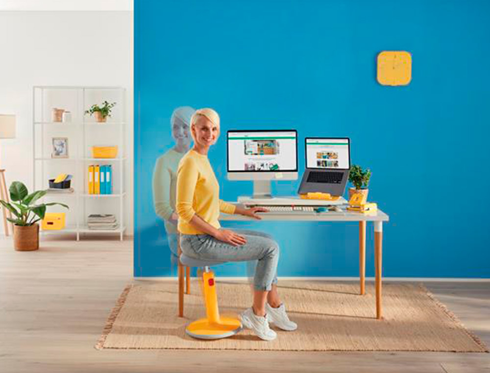 TABURETE LEITZ ACTIVE ERGO COSY AJUSTABLE COLOR AZUL