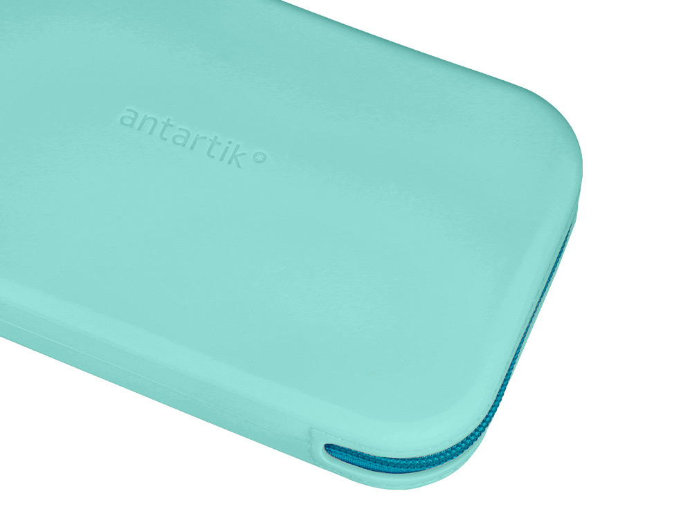 ESTUCHE PORTATODO ANTARTIK TROPICAL DIVE SILICONA SOFT RECTANGULAR 190X120X25 MM MENTA