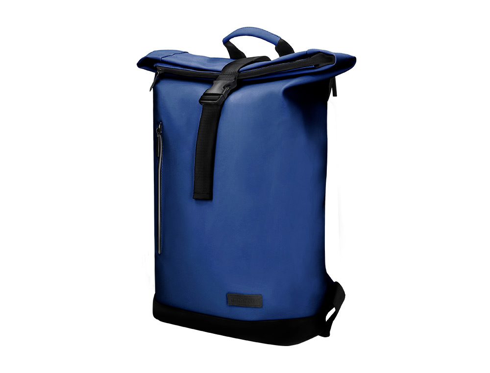 MOCHILA ANTARTIK ROLL PACK WATERPROOF ENROLLABLE GRAN CAPACIDAD AZUL MARINO 480X130X280MM