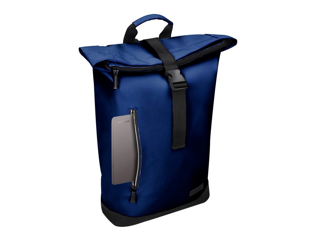 MOCHILA ANTARTIK ROLL PACK WATERPROOF ENROLLABLE GRAN CAPACIDAD AZUL MARINO 480X130X280MM