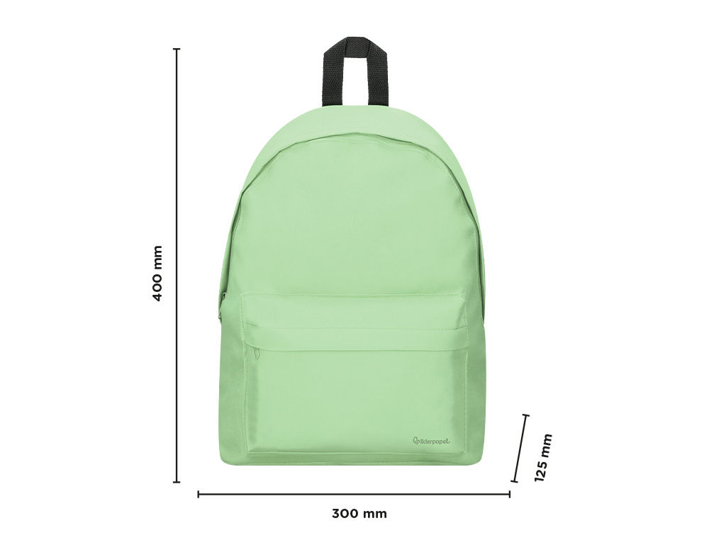 MOCHILA LIDERPAPEL START 1 COMPARTIMENTO VERDE 10 L 400X125X300 MM