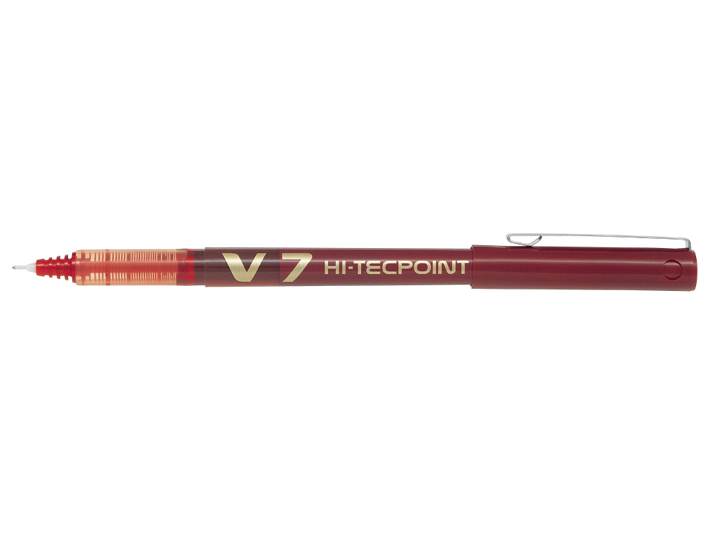 ROTULADOR PILOT PUNTA AGUJA V-7 ROJO 0.7 MM