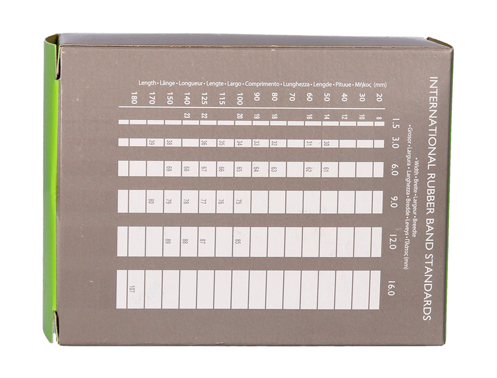 GOMILLAS ELASTICAS Q-CONNECT 100 GR NUMERO 15 150 X 2 MM
