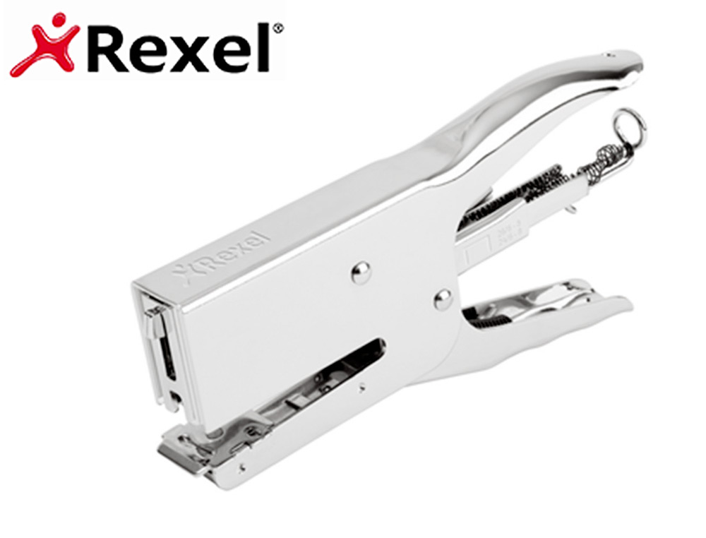 GRAPADORA REXEL DE TENAZA OFFICE 56 METALICA CAPACIDAD 40 HOJAS USA GRAPAS 24/6-8 Y 26/6-8 CROMADA